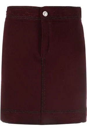 Barrie Contrast-stitch mini skirt