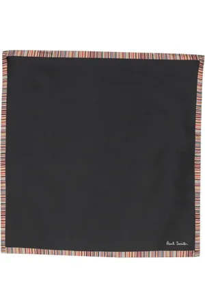 Paul Smith Striped-border silk scarf