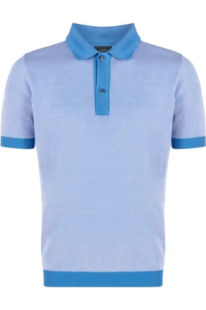 Paul & Shark Logo-patch knitted polo shirt