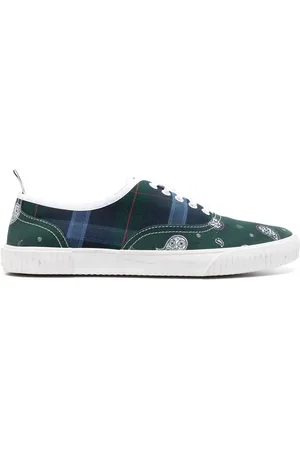 Thom Browne Heritage mix-print cotton sneakers