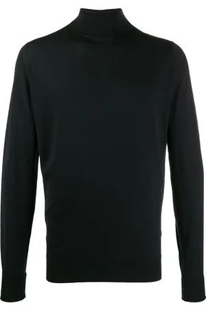 JOHN SMEDLEY Wool roll neck jumper