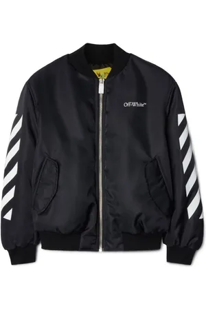 OFF-WHITE Diag-Stripe Bomber Jacket Black/White Men's - SS22 - US