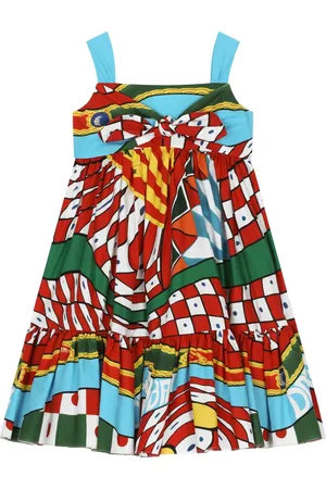 Dolce & Gabbana Sleeveless carretto-print dress