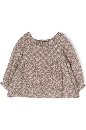 BONPOINT Graphic-print long-sleeved blouse