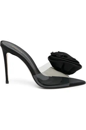 LE SILLA Rose 110mm floral-appliqué sandals