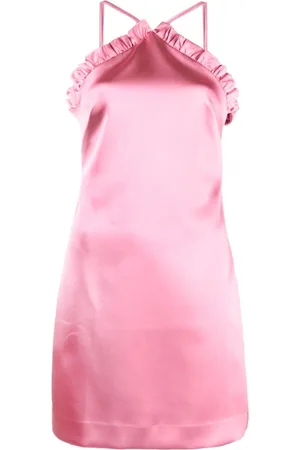 P.A.R.O.S.H. Ruffled satin-finish minidress