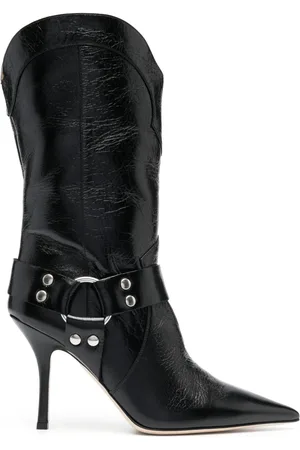 PARIS TEXAS Pointed-toe leather boots