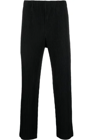 Issey Miyake Pleated straight-leg trousers