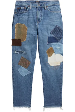 Ralph Lauren Patchwork-design cropped jeans