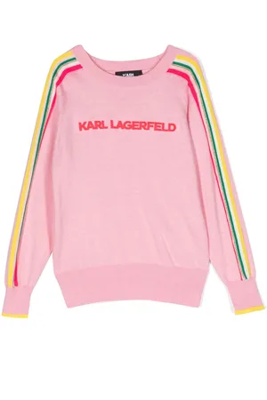 Karl Lagerfeld Jeans monogram-jacquard crew-neck Jumper - Farfetch
