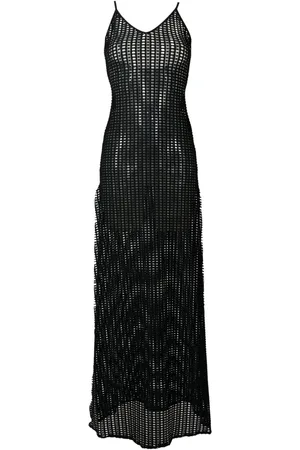 AMIR SLAMA Open-knit maxi dress