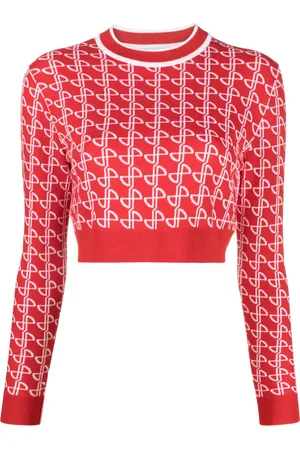 Patou Logo-jacquard merino wool jumper