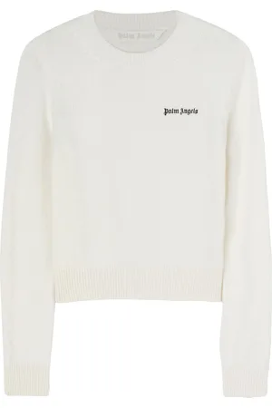 Palm Angels Logo-embroidered crew-neck jumper