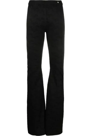 VERSACE Greca-knit flared trousers
