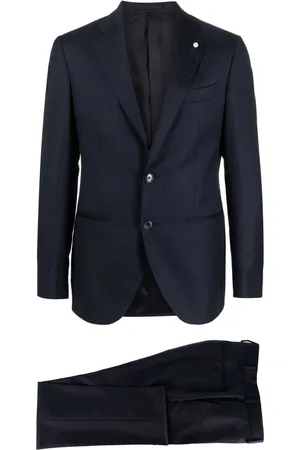 LUIGI BIANCHI MANTOVA Single-breasted virgin wool suit