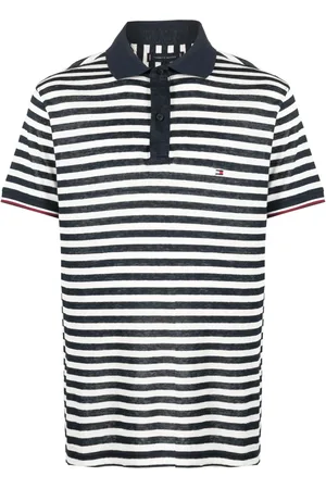 Tommy Hilfiger Logo-patch striped polo shirt