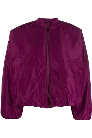 Monogrammed Purple Women's Bomber Jacket - Thotful Clothing®