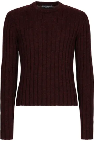 Dolce & Gabbana Logo-patch ribbed jumper
