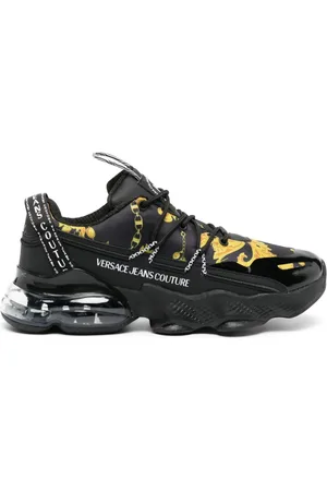 Sneakers luxe homme - Sneakers Versace Chain Reaction black and neon green  love braille
