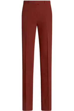 Etro Jacquard straight-leg tailored trousers