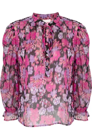 Liu Jo Floral-print tie-neck blouse