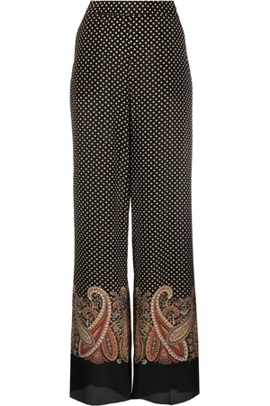 Etro Paisley-print wide-leg trousers