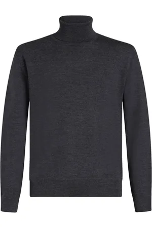 Etro Pegaso-embroidered high-neck jumper