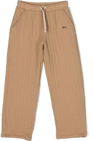 Bobo Choses Quilted straight-leg drawstring trousers