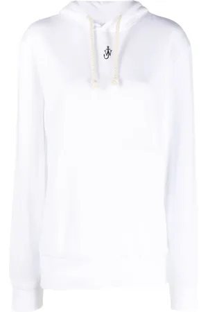J.W.Anderson Logo-embroidered cotton blend hoodie