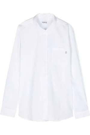 Dondup Logo-plaque cotton shirt