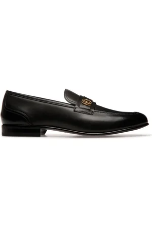 Bally Sadei logo-plaque leather loafers
