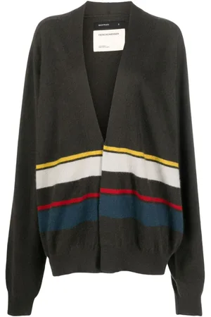 Frenckenberger Stripe-pattern cashmere cardigan