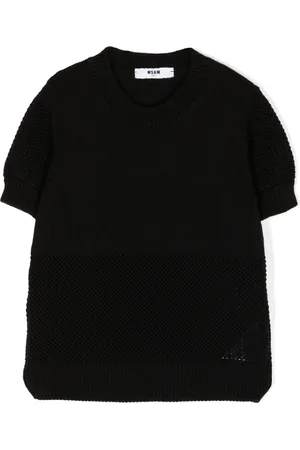 Msgm Tricot-knit short-sleeve top
