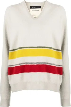 Frenckenberger Striped cashmere jumper