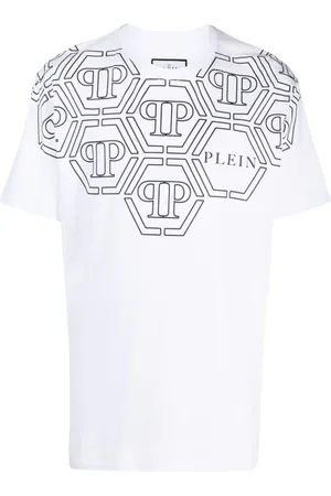 Philipp Plein SS Chrome round-neck T-shirt - Farfetch