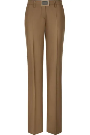 Dolce & Gabbana Logo-plaque straight-leg trousers