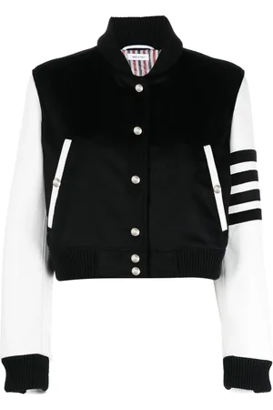 Thom Browne Varsity panelled bomber jacket