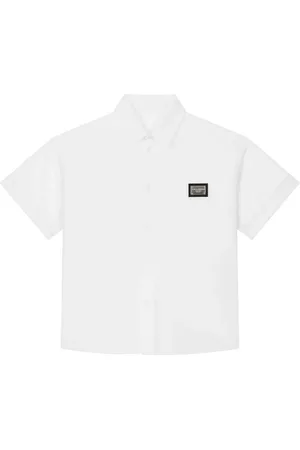 Dolce & Gabbana Logo-plaque cotton shirt