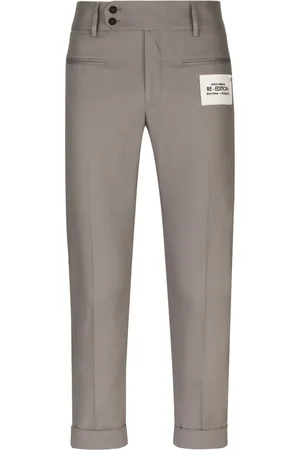 Dolce & Gabbana Pressed-crease cropped trousers