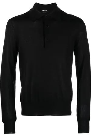 Tom Ford Long-sleeve knitted polo shirt
