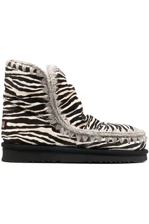 Mou Zebra print Eskimo boots