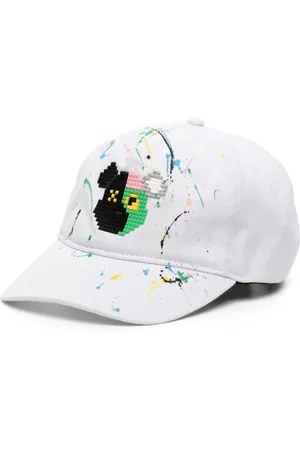MOSTLY HEARD RARELY SEEN Bear-motif cotton cap