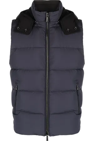MOORER High-neck padded gilet