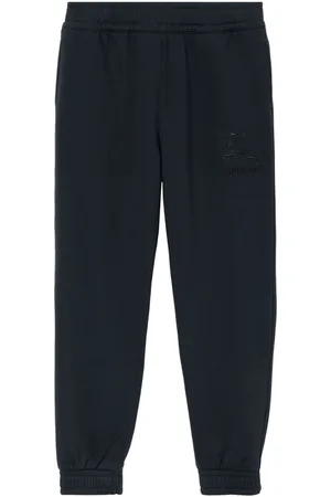 Burberry EKD-embroidered cotton track pants