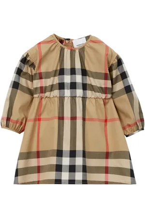 Burberry Check-print round-neck dress