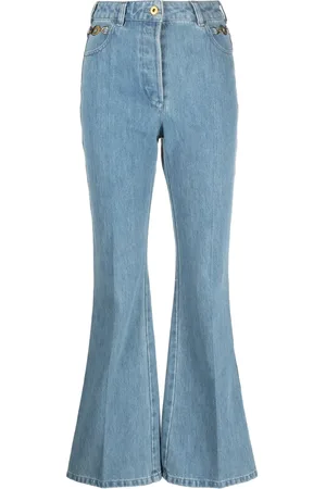 Patou Organic-denim flared jeans