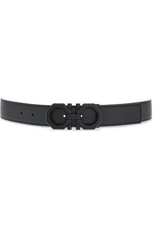 Salvatore Ferragamo Logo-buckle leather belt