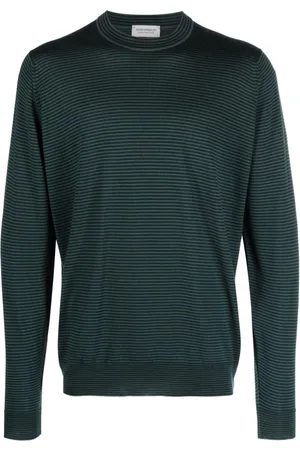 JOHN SMEDLEY Gare striped merino jumper
