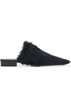 Ferragamo top fur slides