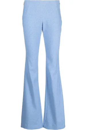 Patou Linen-blend flared trousers